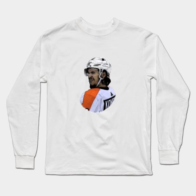 Travis Konecny Long Sleeve T-Shirt by Sonicling